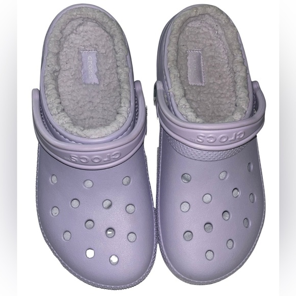 NWT Crocs Classic Lined Clog Women's 10 Lavender Purple - Picture 2 of 8